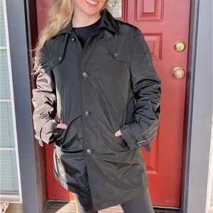 Mens Black TED LAPIDUS Lined Windbreaker size 48